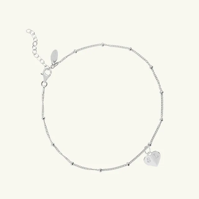 Muru Jewellery Mini Heart hopeanilkkakoru sydän