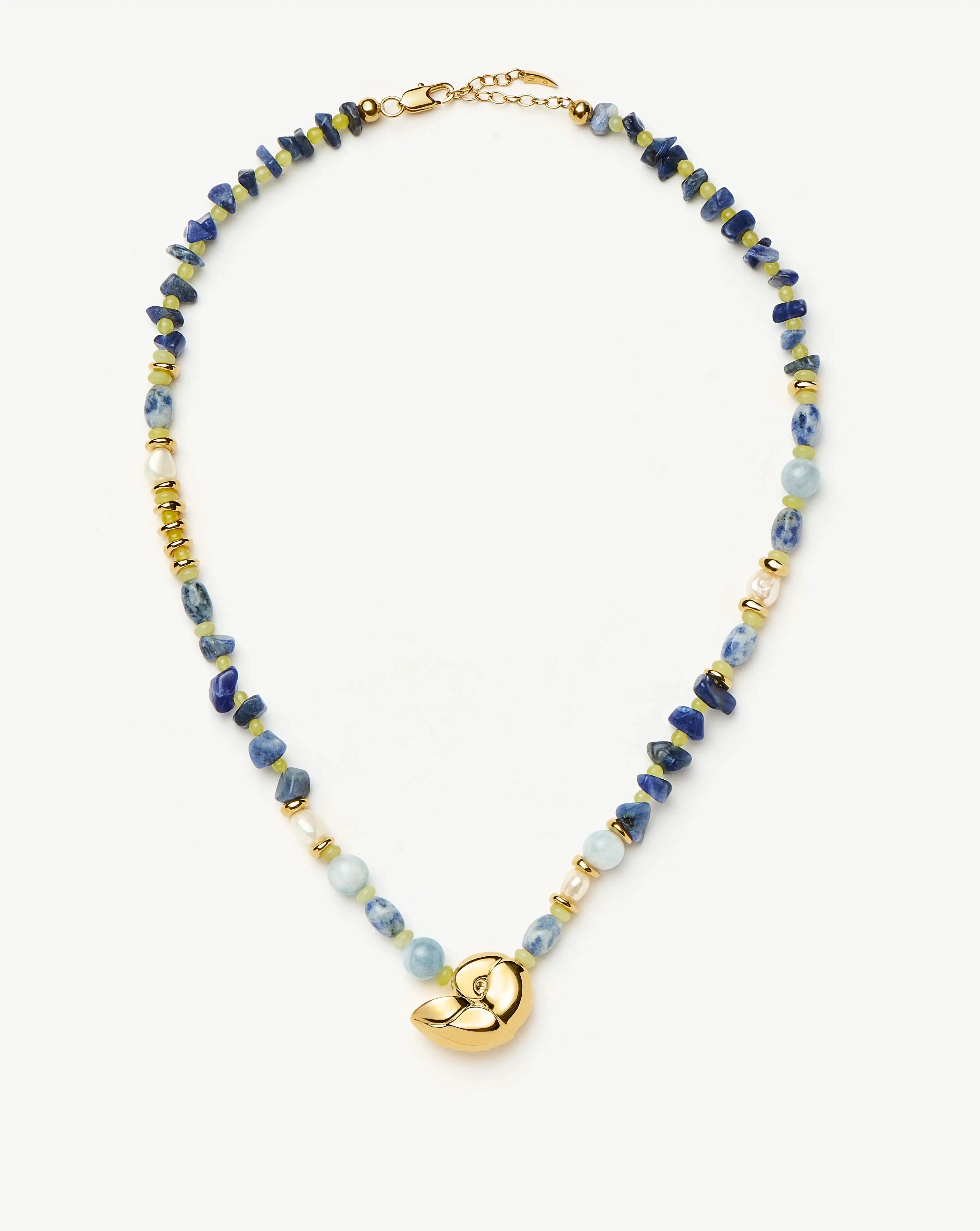 MISSOMA Shell Statement Multi Beaded kaulakoru kulta monivärinen