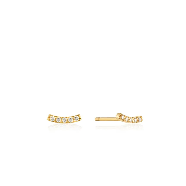 Ania Haie Magma Diamond Curve nappikorvakorut kulta