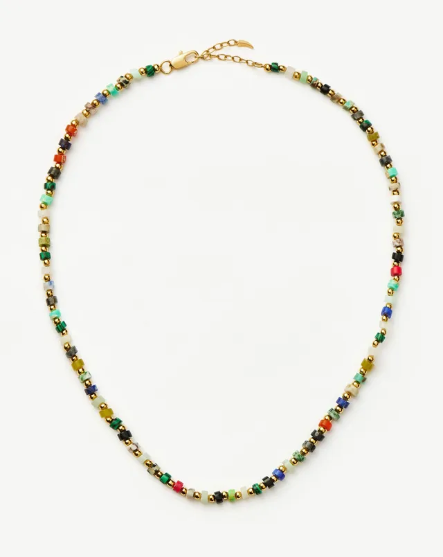 MISSOMA Short Beaded kaulakoru kulta monivärinen jaspis