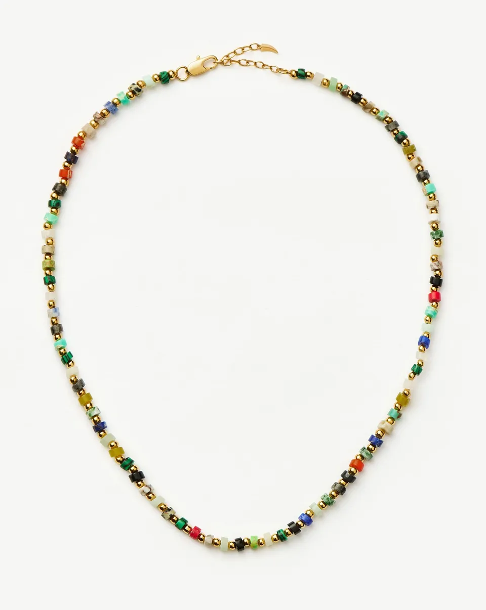 MISSOMA Short Beaded kaulakoru kulta monivärinen jaspis