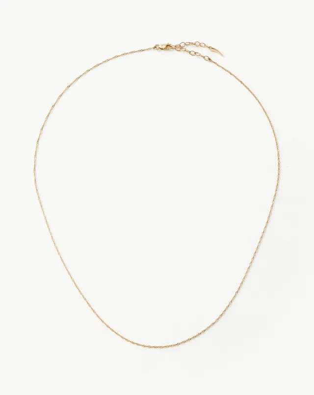 Missoma Twisted Short Chain kaulakoru 14k keltakulta 41–45 cm