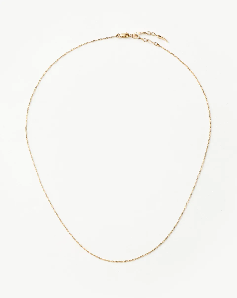 Missoma Twisted Short Chain kaulakoru 14k keltakulta 41–45 cm