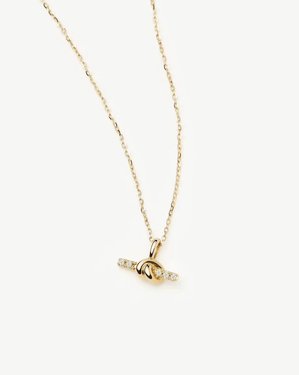 Missoma Lucy Williams T-Bar kaulakoru 14ct kulta timantti