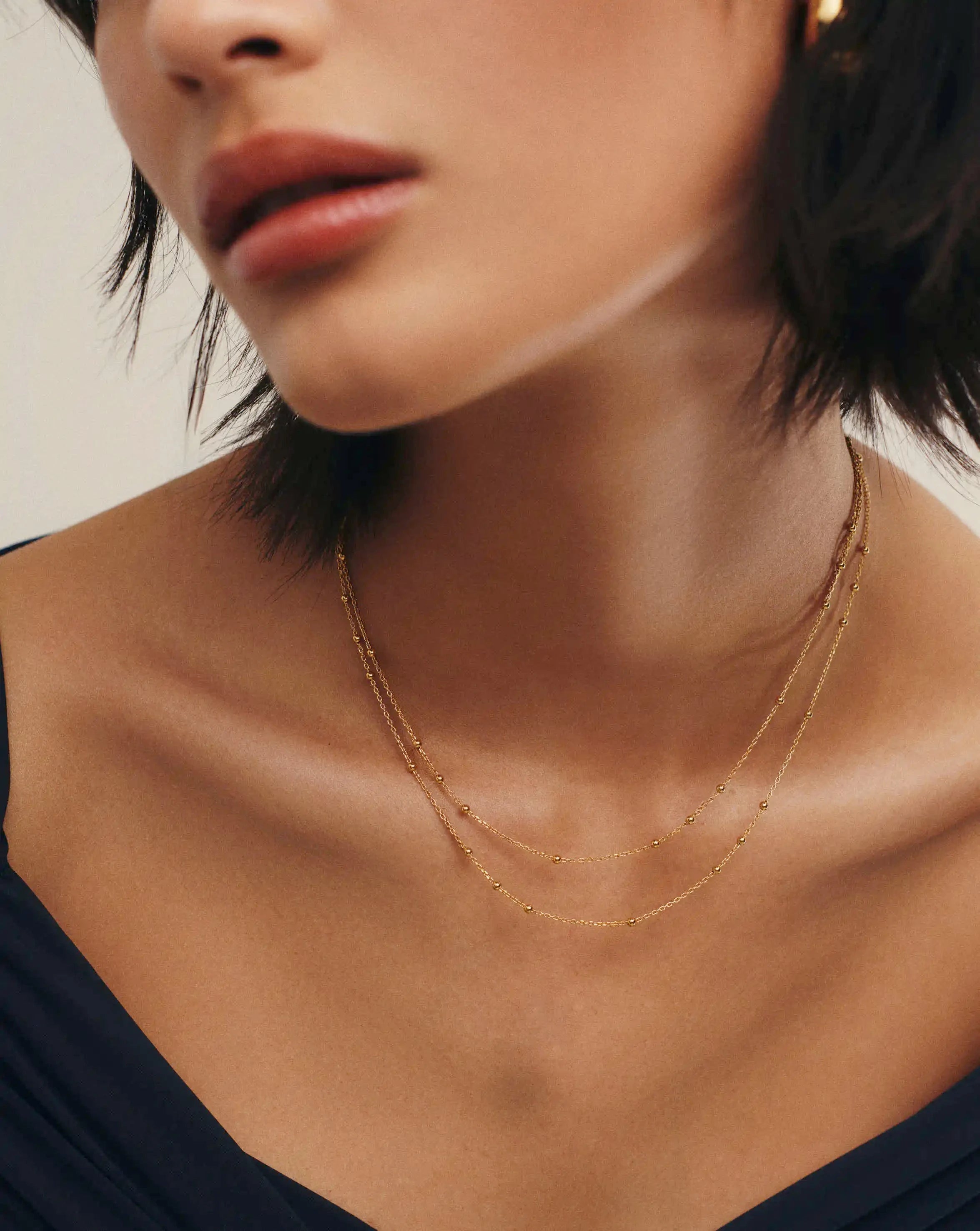 MISSOMA Double Chain kaulakoru kulta 41–45 cm