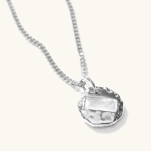 Muru Jewellery Mini Birthstone kaulakoru hopea kivi