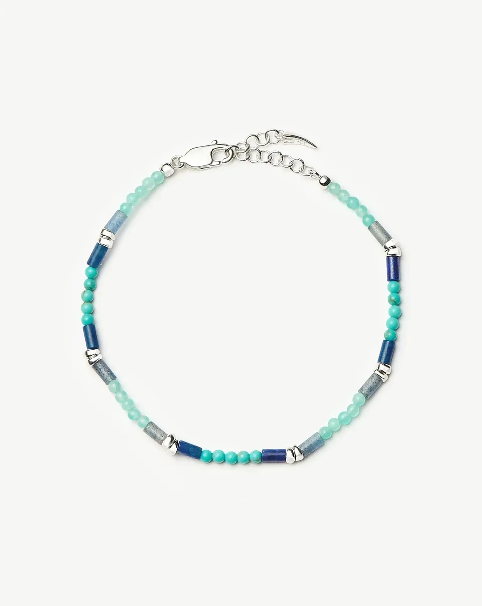 Missoma Beaded Gemstone rannekoru lagoon blue S/M