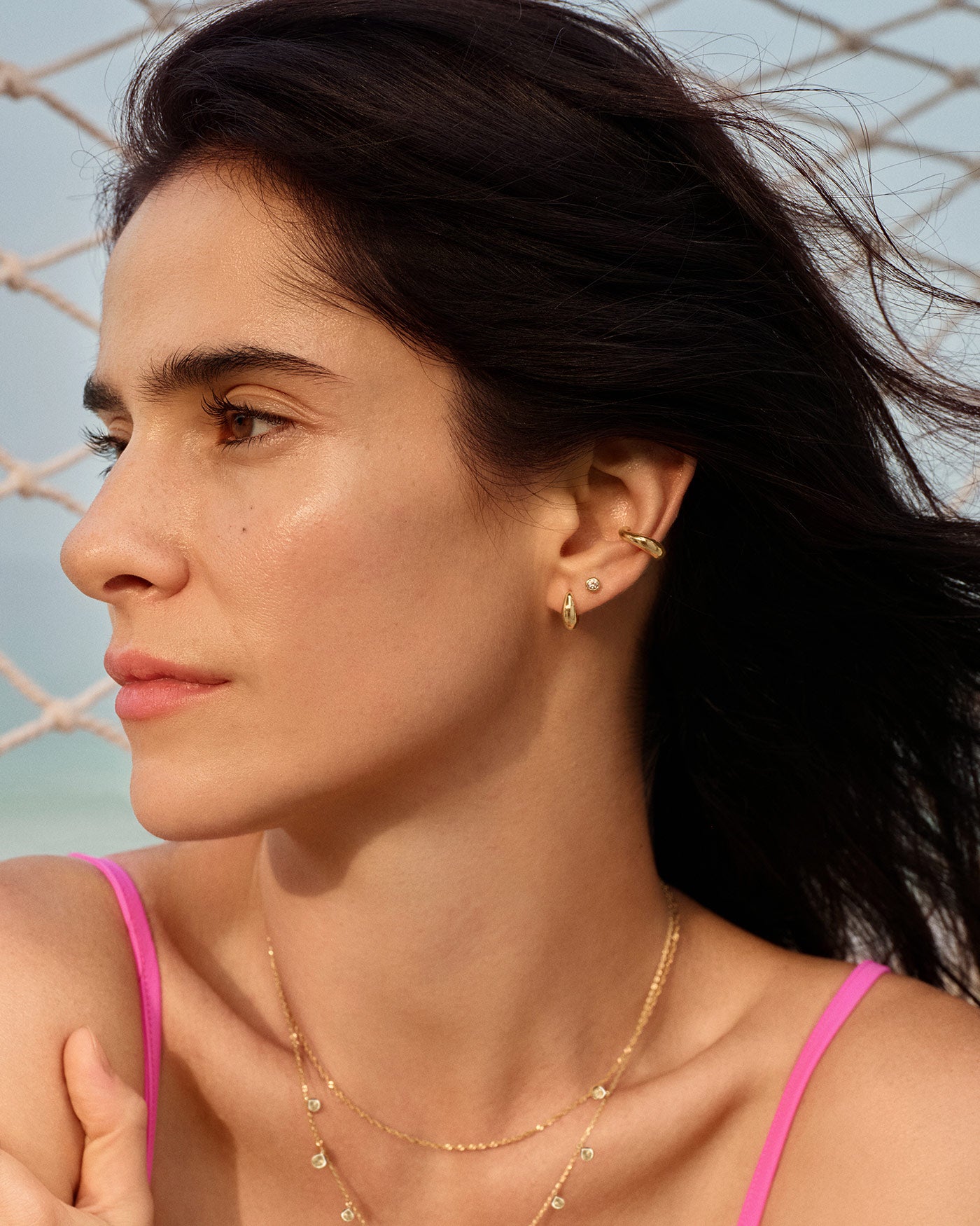 Ania Haie Luxe Minimalism Luxe rengaskorvakorut kulta 11mm