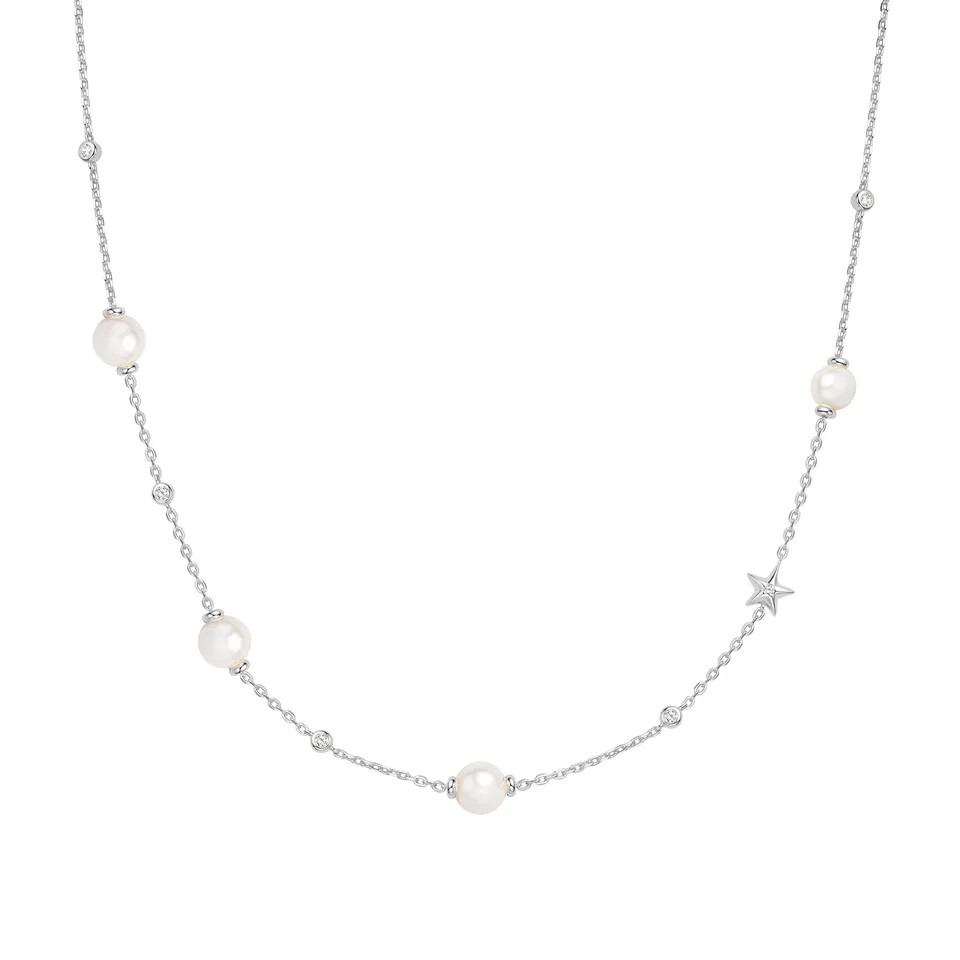 Ania Haie Miss Dainty Shell Pearl and Star Station kaulakoru hopea helmi