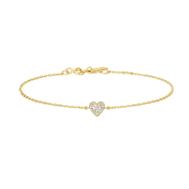 Ania Haie Sweetheart Pavé rannekoru kulta sydän 165mm