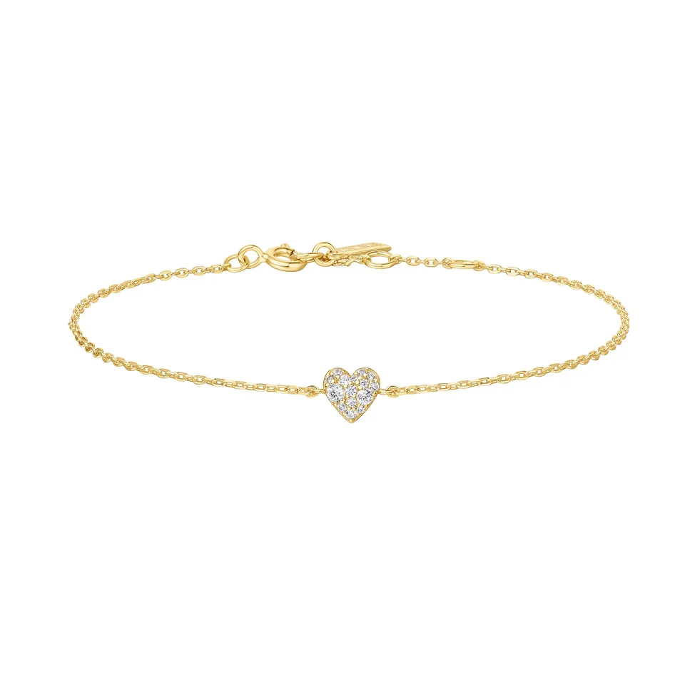 Ania Haie Sweetheart Pavé rannekoru kulta sydän 165mm