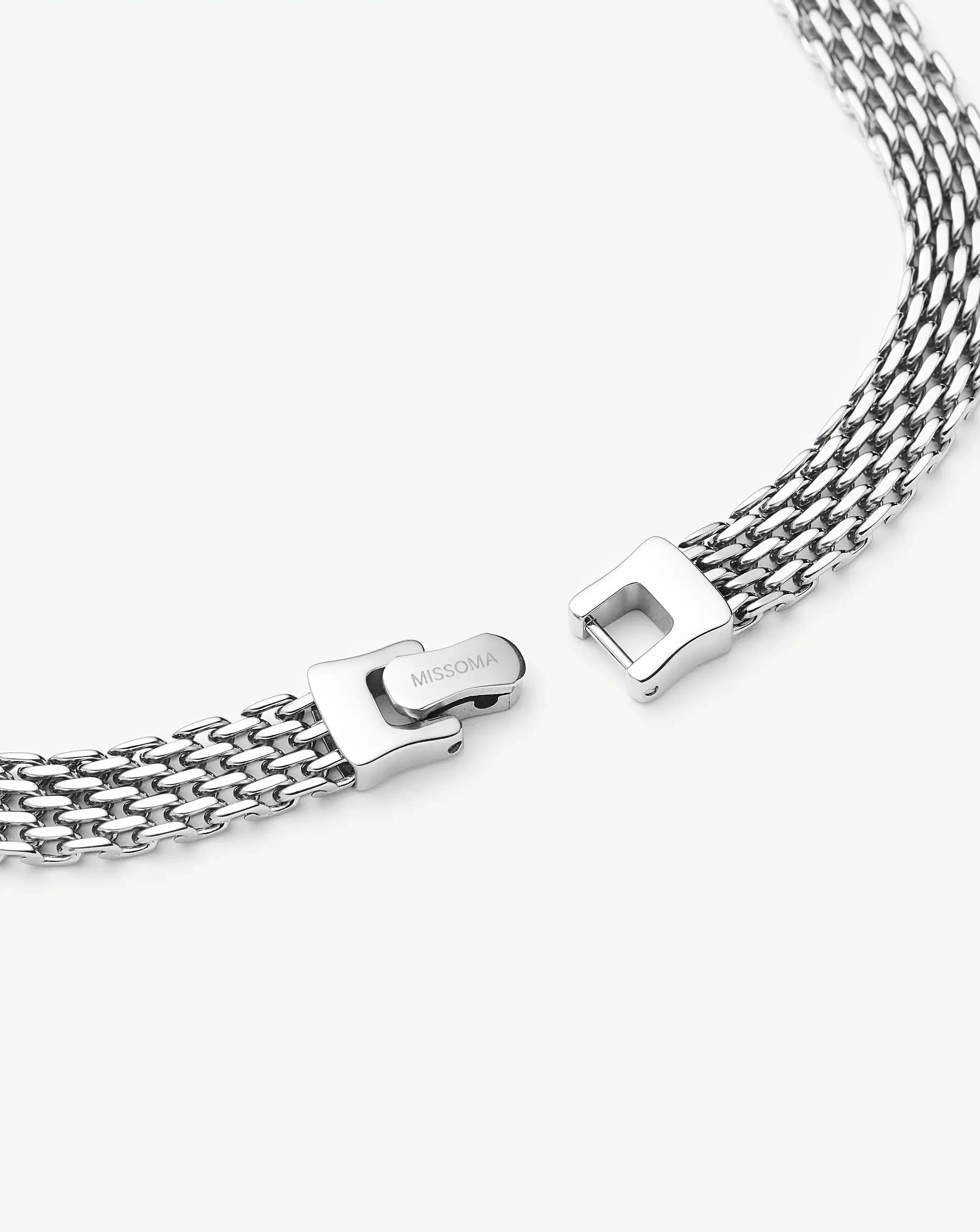 Missoma Heirloom Chain Choker kaulakoru platina 42 cm
