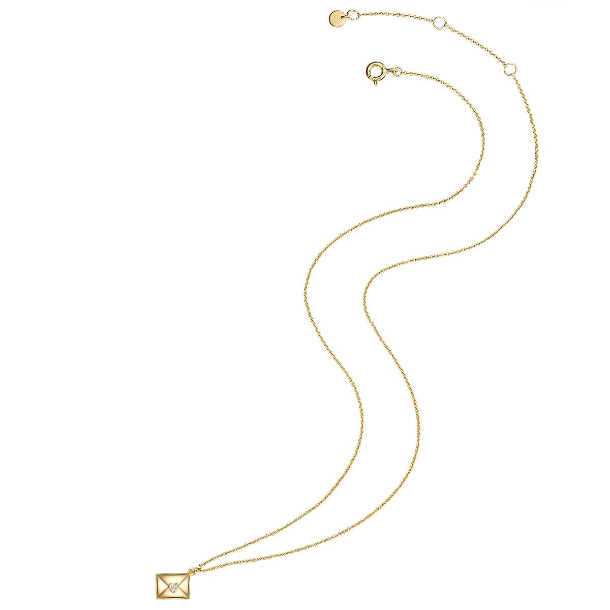 Glanzstücke München Herz Kuvert kaulakoru kulta zirkonia