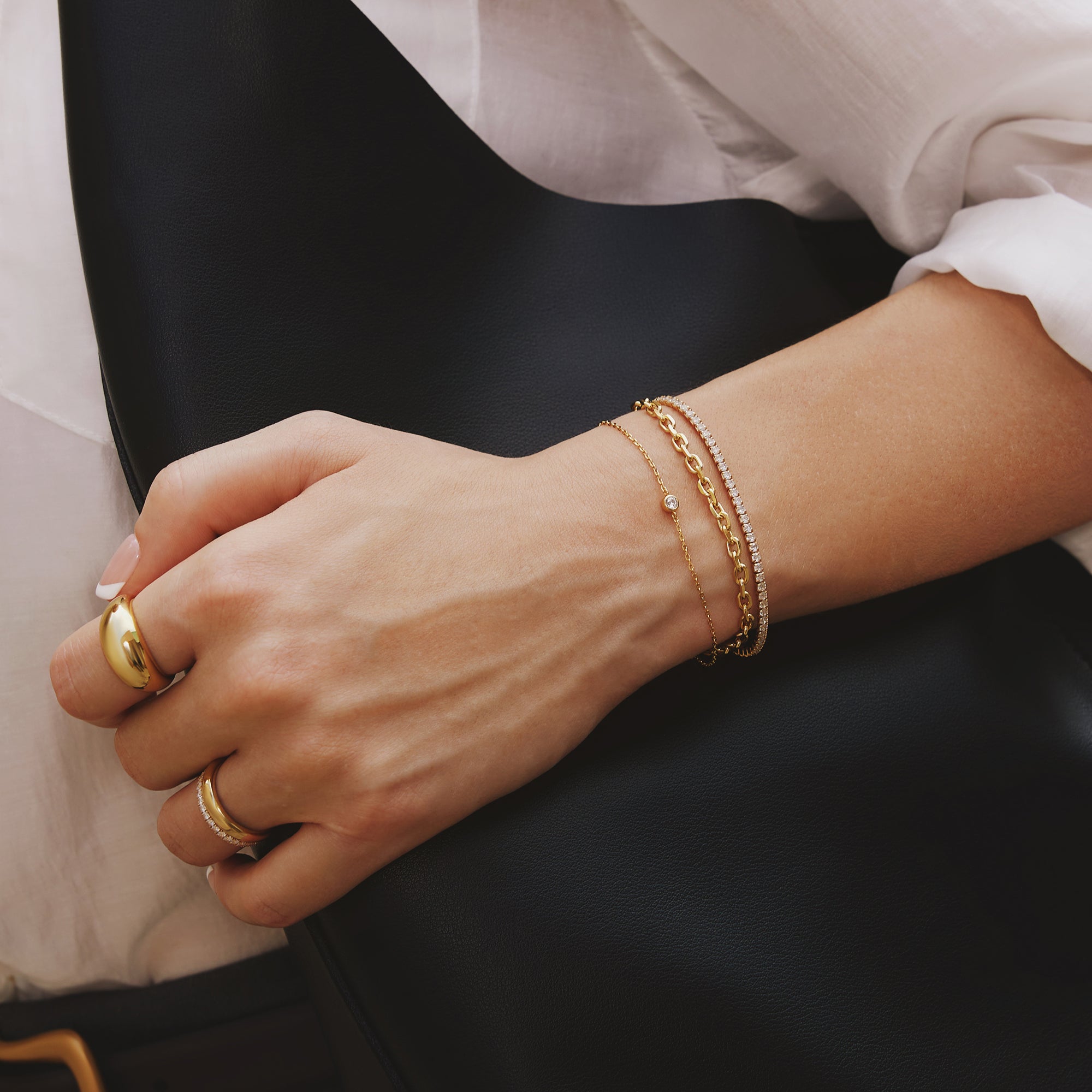 Ania Haie Vogue Maven Bezel rannekoru kulta zirkonia