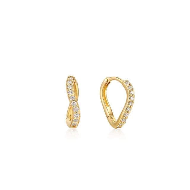 Ania Haie Magma 14kt Gold Diamond Huggie korvakorut kulta