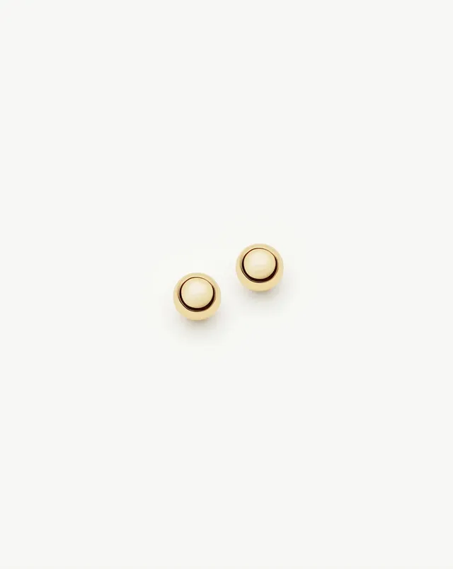 MISSOMA Classic Stud nappikorvakorut 9ct keltakulta 3mm