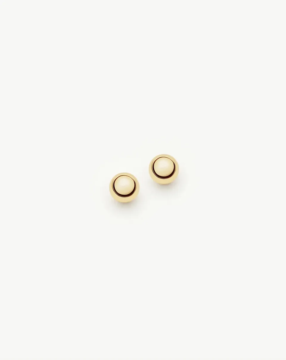 MISSOMA Classic Stud nappikorvakorut 9ct keltakulta 3mm