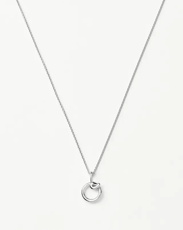 Missoma Curly Molten Mini Initial O kaulakoru sterlinghopea