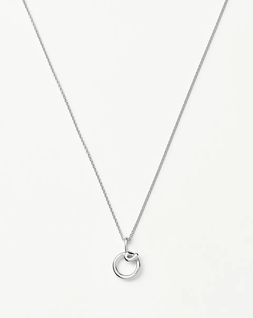 Missoma Curly Molten Mini Initial O kaulakoru sterlinghopea