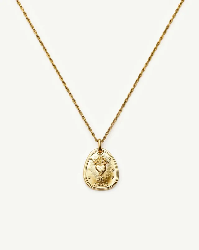 Missoma Heart Talisman kaulakoru kullattu sydän