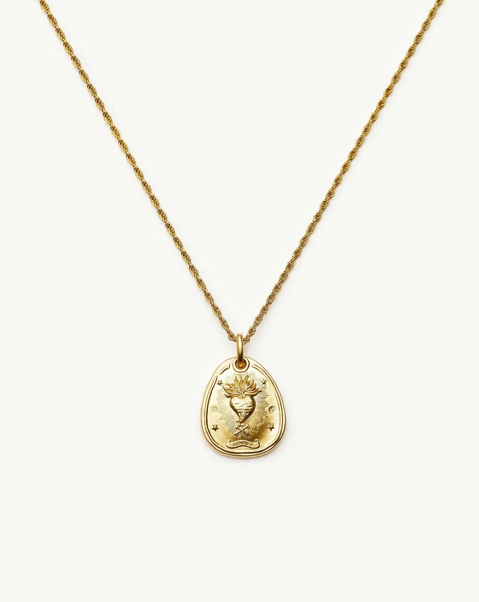 Missoma Heart Talisman kaulakoru kullattu sydän