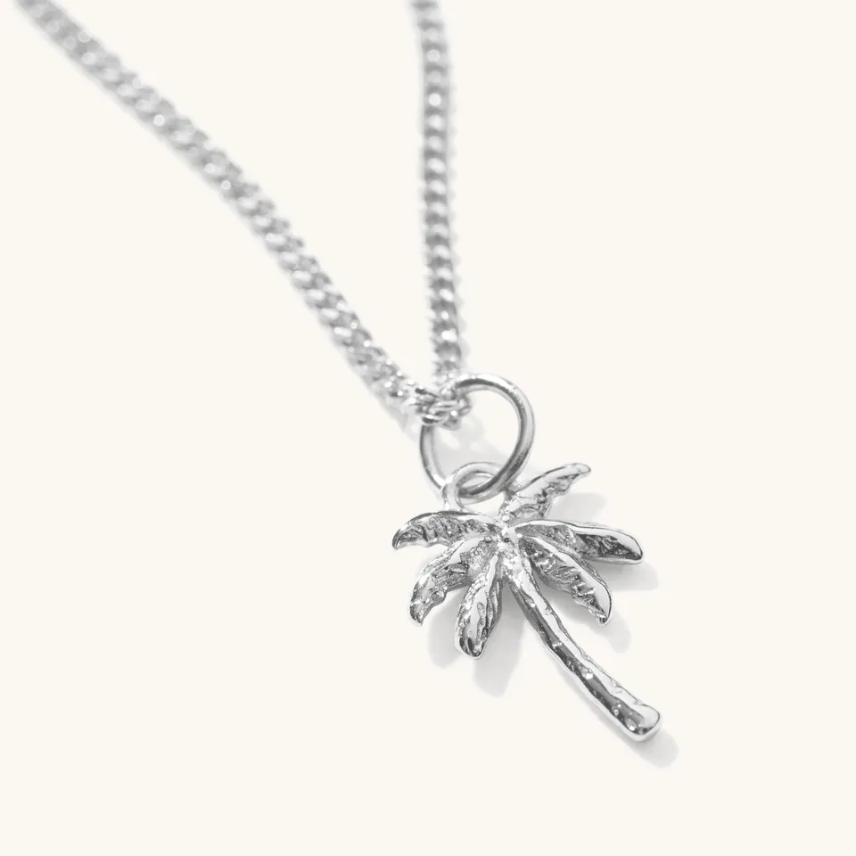 Muru Jewellery Palm Tree kaulakoru hopea 40 cm