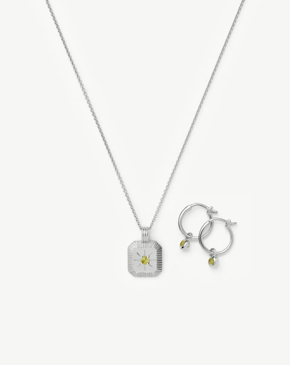 MISSOMA August Birthstone korusetti hopea peridootti