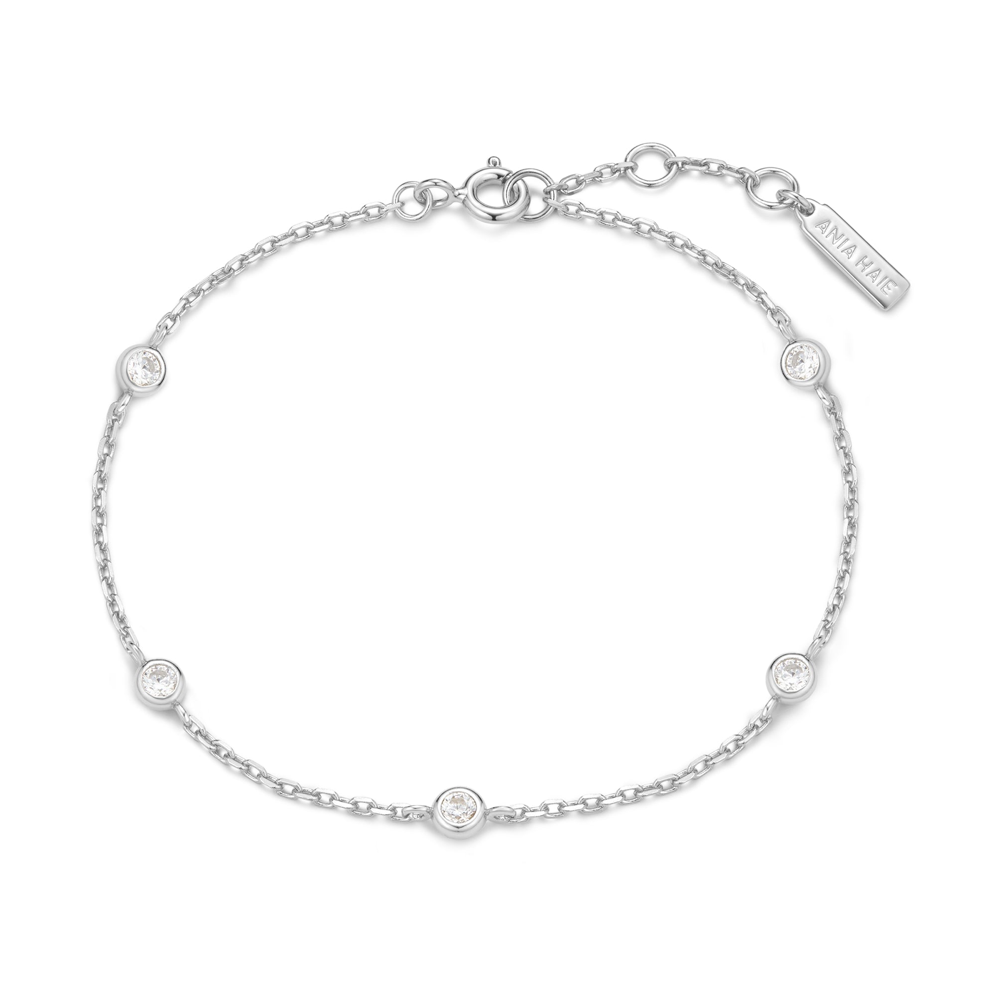 Ania Haie Starlit Drops Bezel Station rannekoru hopea